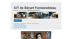 Desktop Screenshot of iut-fbleau.fr