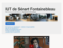 Tablet Screenshot of iut-fbleau.fr